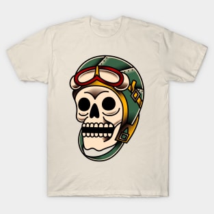 Fighter Pilot Skull T-Shirt